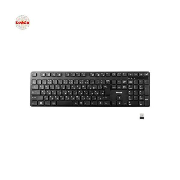 他サイト： バッファロー BUFFALO ワイヤレス 無線 静音フルキーボード 高耐久 電池長持ちの商品画像