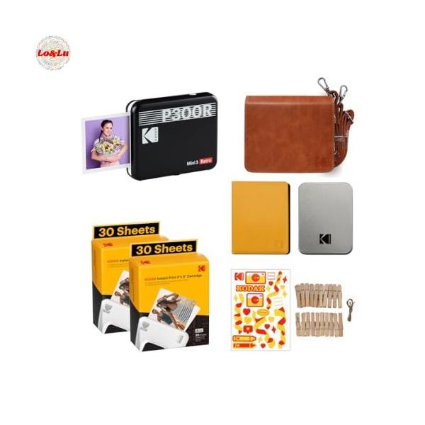 コダック KODAK Mini 3 Retro 4PASSポータブルフォトプリンター