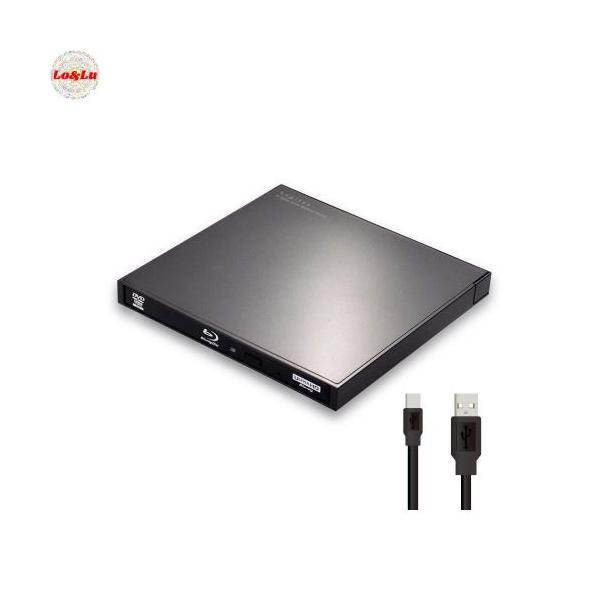 ロジテック ブルーレイドライブ 外付け 【 Win/Mac 対応】 USB-A/USB-C Type-C (