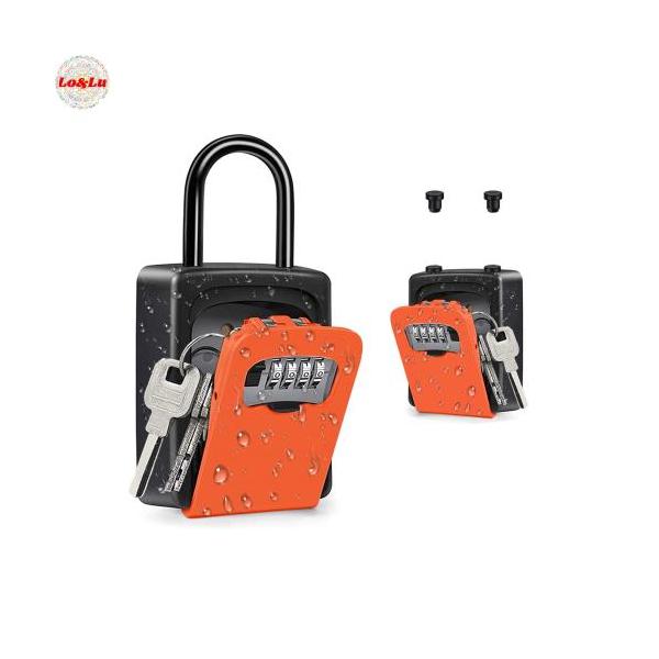 他サイト： ZHEGE 鍵 ボックス 暗証番号 キーボックス 南京錠 ダイヤル式 4桁 日本語説明書の商品画像