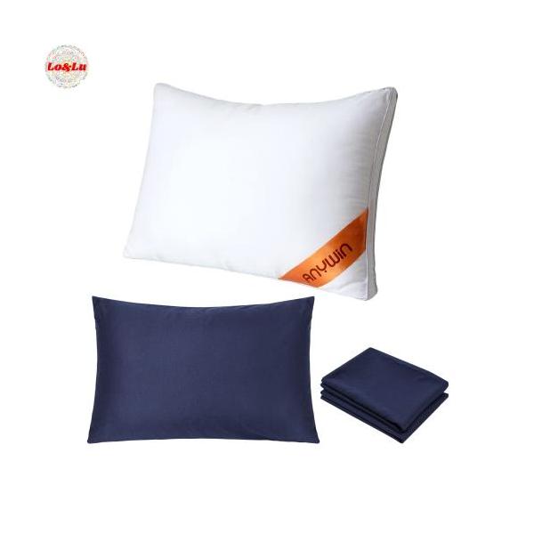 他サイト： Anywin 枕 カバー２枚付き まくら ホテル仕様 高反発枕 安眠 快眠 丸洗い可能 立の商品画像