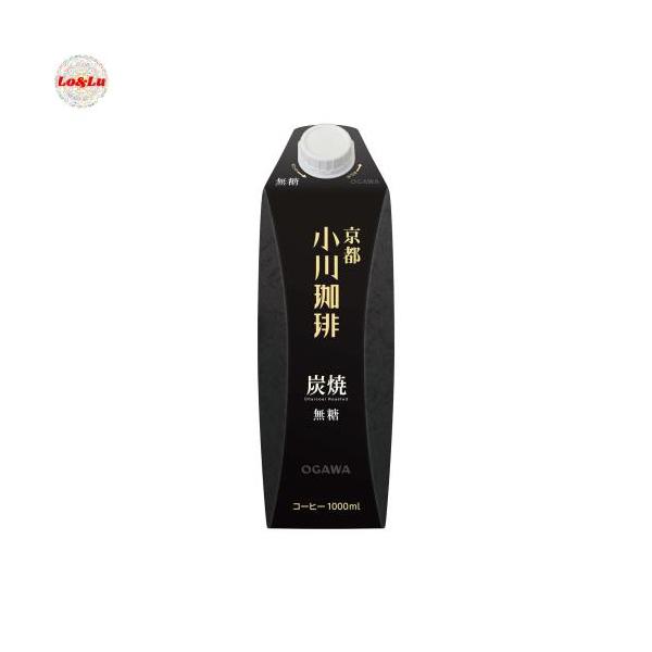 他サイト： 京都小川珈琲 炭火珈琲 無糖 1L ×6本の商品画像