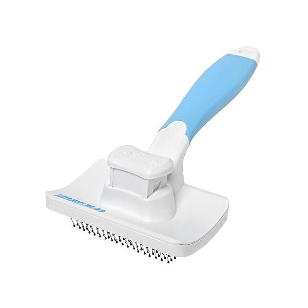 他サイト： WIDREAM(プロトリマー監修） ボタンを押して抜け毛が簡単に取れるペット用ブラシ 猫ブラシ 犬ブラシ スリッカーブラシの商品画像