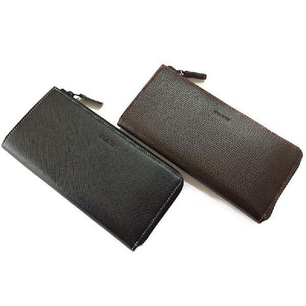 本革 ファスナー付き L字 長財布 送料無料 PLOW P165