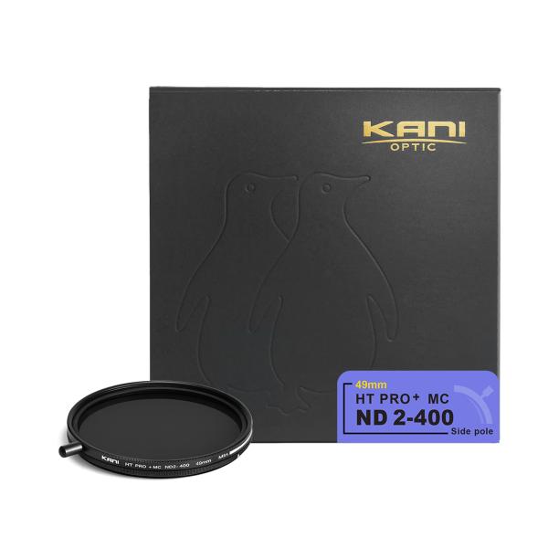 KANI 可変NDフィルター バリアブルND2-400 49mm 着脱式回転ノブ付 (減