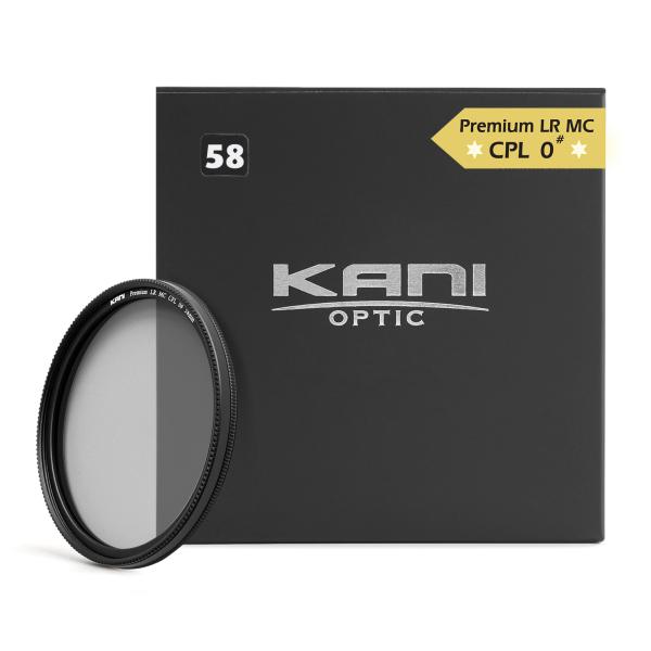 KANI プレミアムサーキュラーPL 58mm 0# ナチュラル / CPL 円偏光 レンズフィルター 丸枠