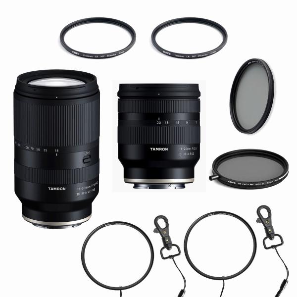 Di Tamron (タムロン) 11-20mm / 18-300mm レンズ2本 + フィルター