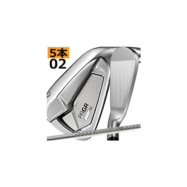 PRGR プロギア 02 アイアン 5本(6番〜P)セット スペックスチールIII