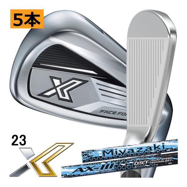 ゼクシオ X-アイアンセット 5本(6-P) Miyazaki AX-3 S ゼクシオ エックス アイアン Miyazaki AX-3 カーボンシャフト 5