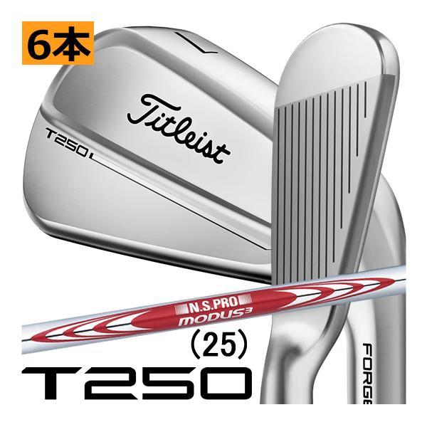 Titleist（タイトリスト） T250(25) アイアン 6本(5番〜P)セット NS