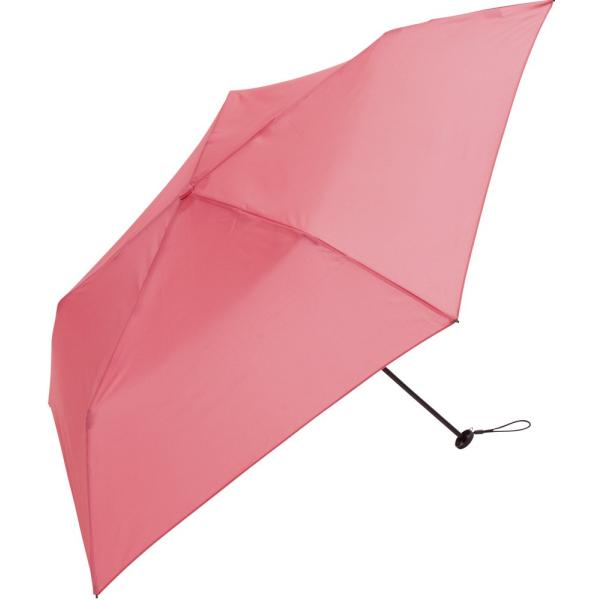 折りたたみ傘 雨傘 スーパーライト／プレーンカラー ミニ ピンク BE-02810-PK ビコーズ 軽量 折り畳み傘