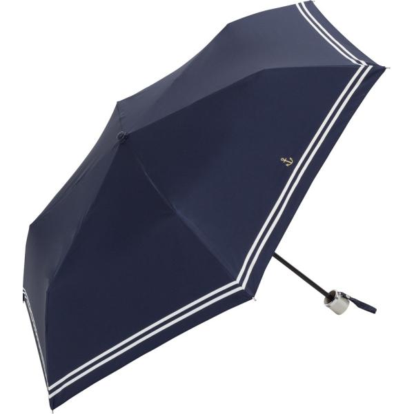 HIYARI折りたたみ日傘 ネイビーライン HIYARI折りたたみ日傘 ネイビーライン