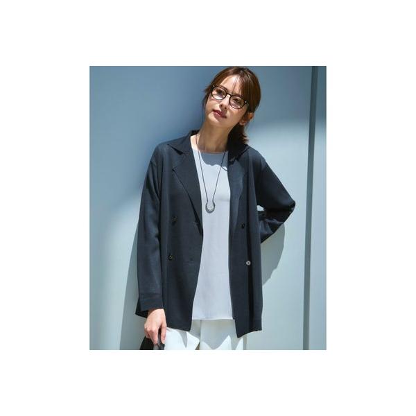 23区（ニジュウサンク） 【洗える】シアー ダブルブレスト ニット