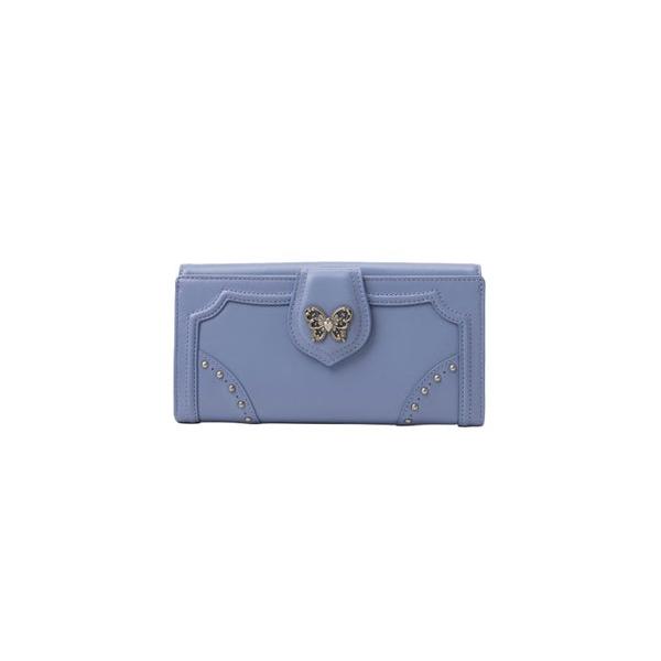 ANNA SUI（アナスイ） ナーシャ フラップ長財布 （ライトブルー