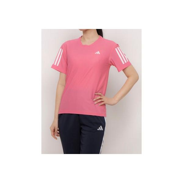 アディダス adidas レディース 陸上/ランニング 半袖Tシャツ オウン ザ ラン 半袖Tシャツ JD6430 （ピンク）