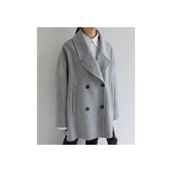 リバーPコートevernavy グレーアンドミー andme