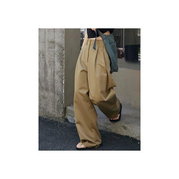 アナザーエス ANOTHER S タック入りワイドチノパン （ベージュ