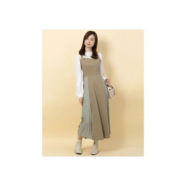 アルシーヴ Archives サイドプリーツキャミワンピース カーキ ブランド公式 Locomall ロコモール 通販 Paypayモール