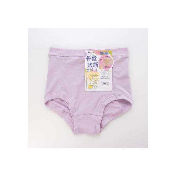 アズ as 骨盤底筋ケア 綿混 防水布付きショーツ （オーキッド）【交換・返品不可】