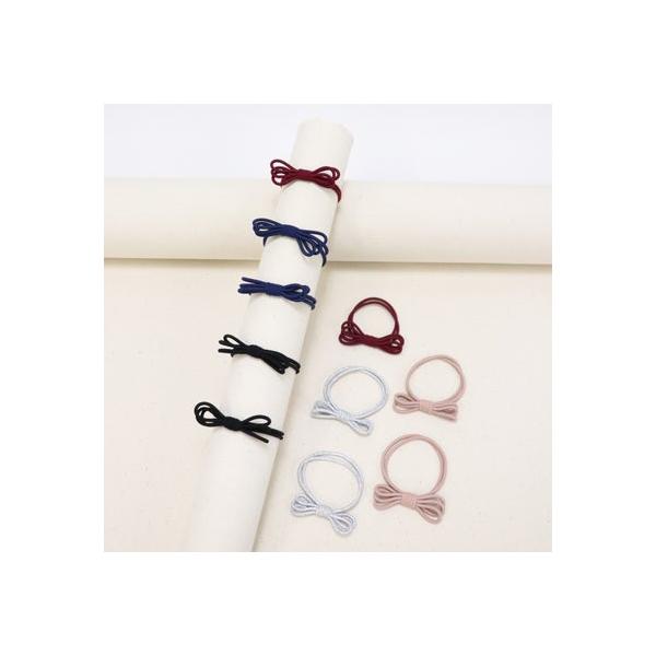 BASE ベース ハンドメイドリボンヘアゴム 10個入りセット （C