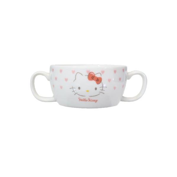 他サイト： シネマコレクション cinemacollection ハローキティ 両手ブリオン キッズ食器 ピンクハート サンリオ キャラクター （メーカー指定色）の商品画像