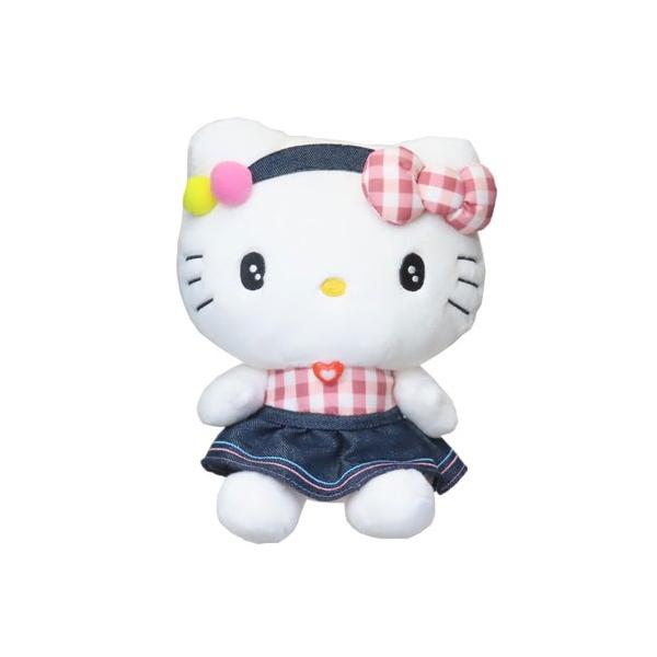 シネマコレクション cinemacollection ハローキティ ぬいぐるみ プラッシュドールS ギンガムデニム サンリオ ナカジマ プレゼント キ