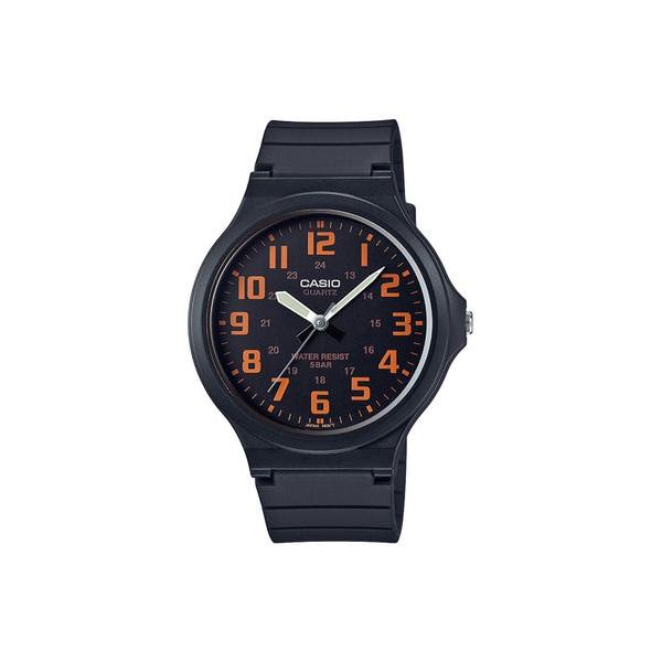 他サイト： CASIO Collection / MW-240-4BJH （ブラック×オレンジ）の商品画像