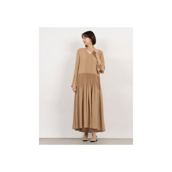 CLANE SLANT PINTUCK LOOSE ONEPIECE サイズ1 クラネ CLANE SLANT PINTUCK LOOSE ONEPIECE （RED