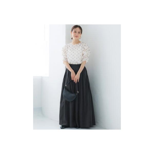 コカ coca【田中里奈様着用】 コットンボイルフレアスカート（Black）