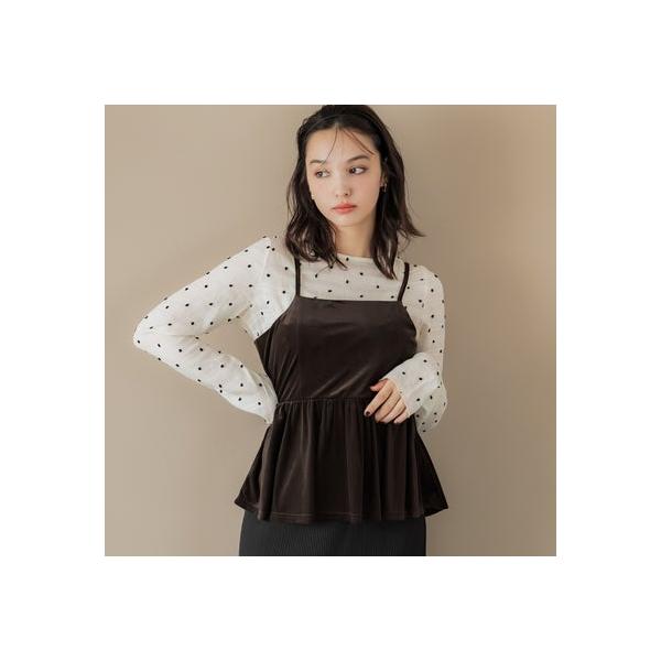 coca（コカ） ベロアビスチェ （Brown） : ブランド公式 LOCOMALL