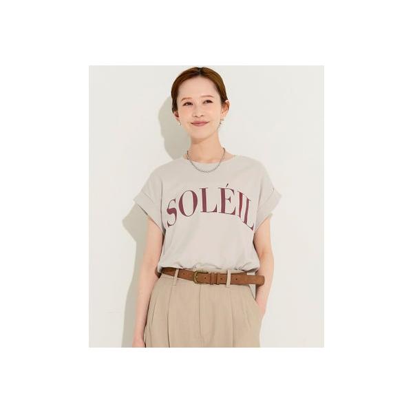 コカ coca フレンチスリーブプリントTシャツ （Beige）