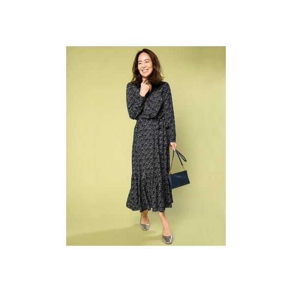 最低値 ブラックパターン フローラルデシン ワンピース ドゥクラッセ Nzece Doclasse 日本取扱店 Ventures Com My