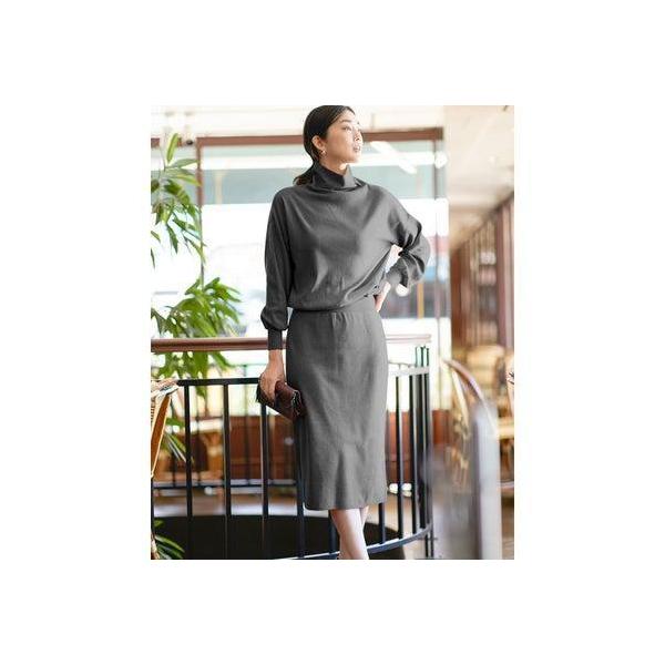 セール最安価格 グレー ドゥクラッセ ウール混ストレッチ ブラウジングワンピース Gwz9b Doclasse 公式 サイト販売 Boltonpratt Com