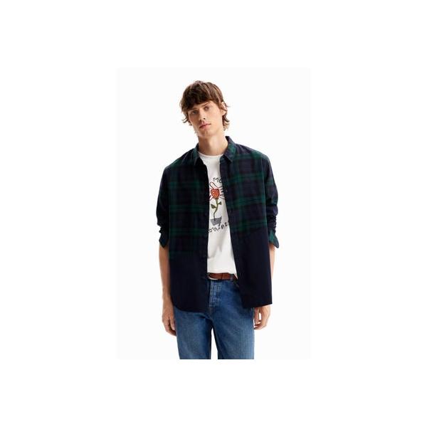 デシグアル Desigual ALF シャツロングスリーブ （ブルー）