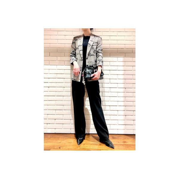 デシグアル Desigual レタリングチェック柄のジャケット （グレー/ブラック）