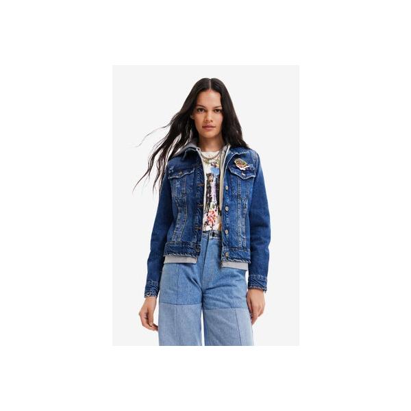 デシグアル　限定コラボデニムジャケット Desigual デシグアル フード デニムジャケット （ブルー