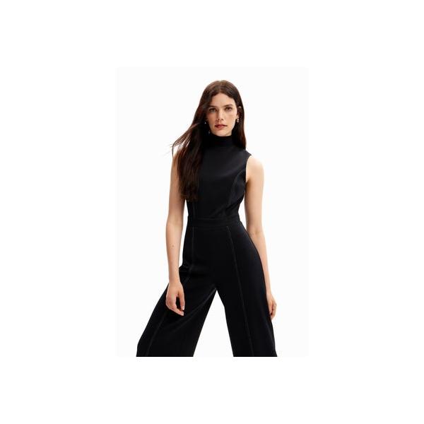 Desigual（デシグアル） ステッチ キュロットオールインワン （グレー