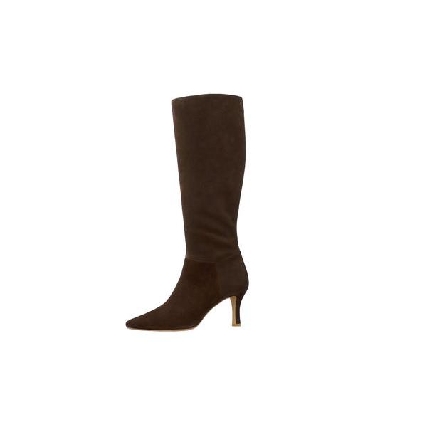 DIANA（ダイアナ） ロングブーツ （ダークブラウンベロア） : ブランド