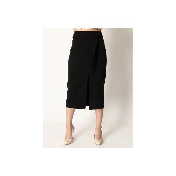 デュラス Duras ウエスト巻きスリットスカート Black ブランド公式 Locomall ロコモール 通販 Paypayモール