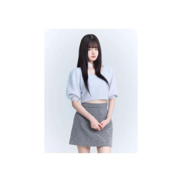 エイミーイストワールeimyハイネックフレアニットsax新品 EIMY ISTOIRE（エイミーイストワール）の「シームレスフレアニットプル