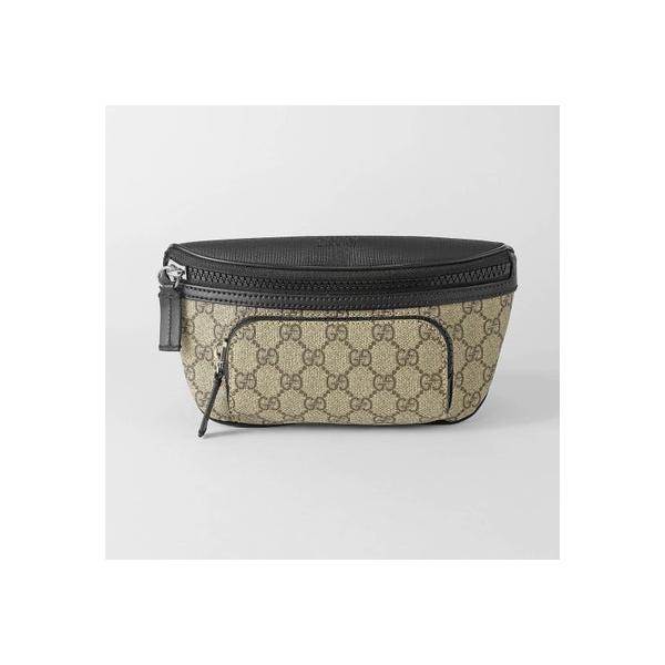 GUCCI グッチGGスプリーム　ボディーバッグ GUCCI - GUCCI グッチ GGスプリーム レザー ウエストバッグ 兼ボディ