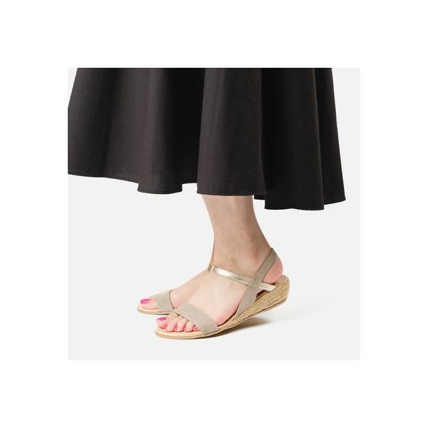 未使用　GAIMO　バイカラー　ストラップ　サンダル　グレー　size37 GAIMO（ガイモ） バイカラーストラップサンダル （グレー） : ブランド