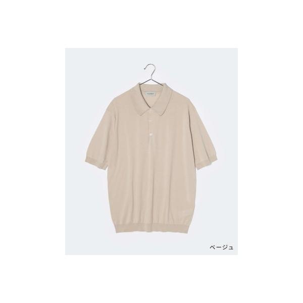 John Smedley Isis ポロシャツ コットン L ベージュ JOHN SMEDLEY