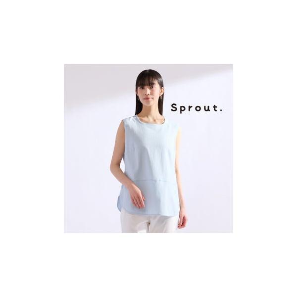 リリアンビューティ Liliane Burty 【Sprout./M?4L】綿100％タンクトップ （ブルー）