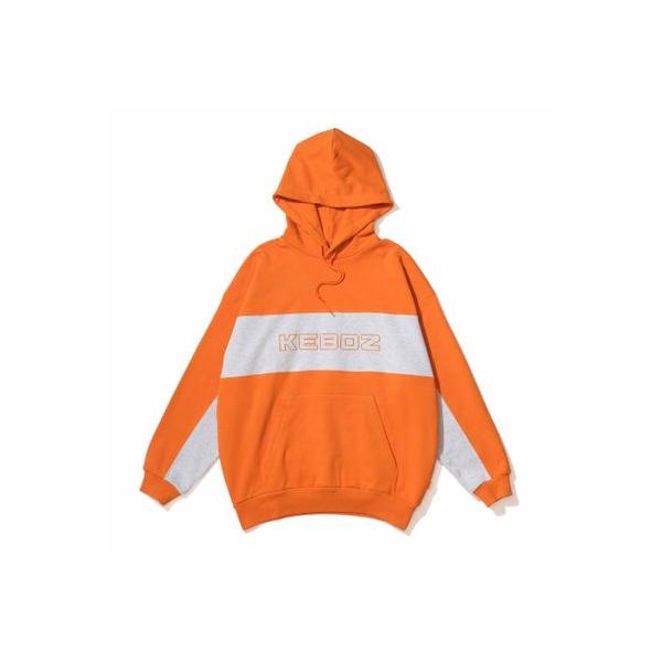 ケボズ KEBOZ KAC PANELED SWEAT HOODIE （ORANGE） : ブランド公式 