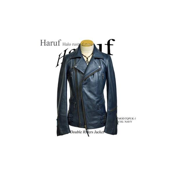 ハルフ Haruf レザージャケット ライダースジャケット 革ジャン メンズ