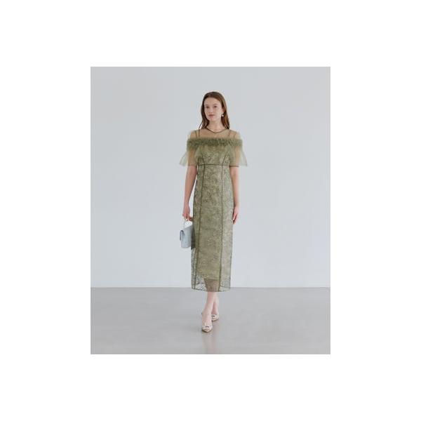 レジャ Leja 3WAYフラワーチュールアシンメトリーIラインドレス2点