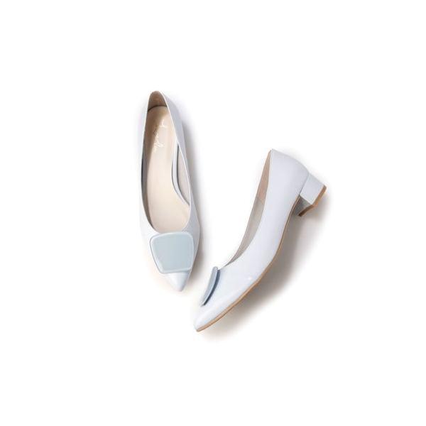 Launa lea（ラウナレア） 【25SS】3cmクリアバックルポインテッドトゥ