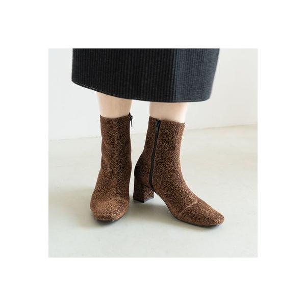 Launa lea（ラウナレア） 6cmスクエアトゥショートブーツ(0582