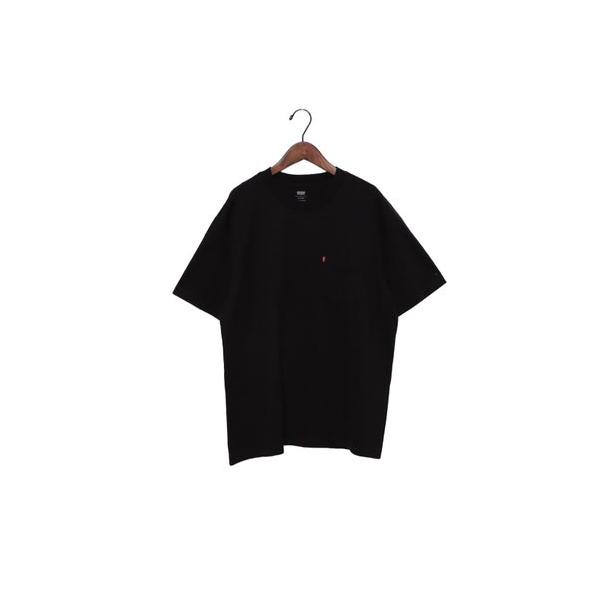 リーバイス LEVI'S ヘビーウェイト ポケット Tシャツ ブラック MINERAL BLACK （Blacks）